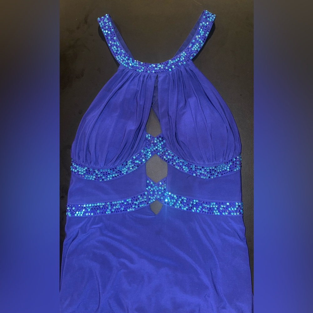 Elegant Blue Maxi Dress